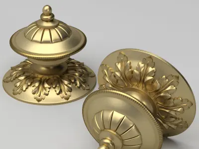 Carved Finial 3D model