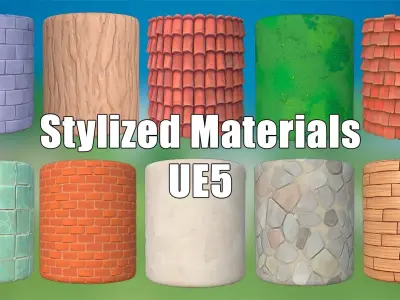 30 Materials Stylized Starter Pack Kit Texture