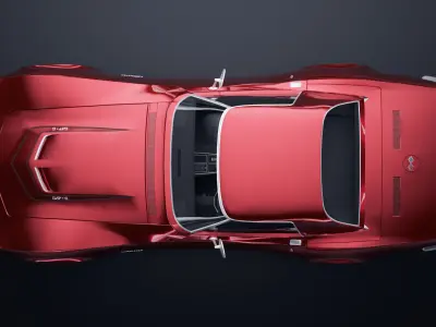 Chevrolet Corvette ZR1 1970 Low-poly 3D model