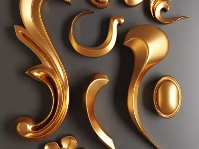 ornament Low-poly 3D model get