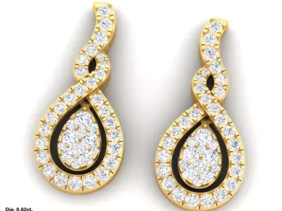 3d print diamond earrings 3D print model purchase