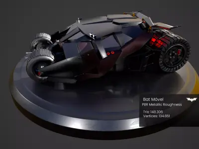 Batmobile Batman Car 3D model