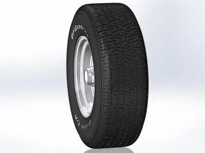 Wheel for scale model of Chevy truck 16 windows 3D print model