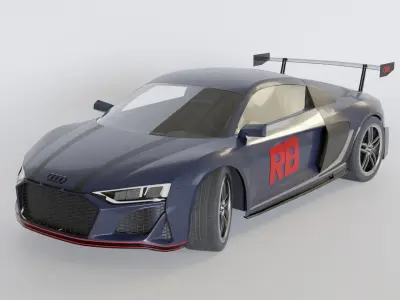 Audi R8 GT Low-poly 3D model