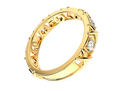  Wedding Set Ring 3D CAD Design-O11113 3D print model