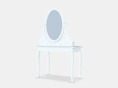 HEMNES Dressing table with mirror Low-poly 3D model