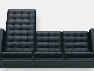LANDSKRONA 3-seat sofa 2 Low-poly 3D model
