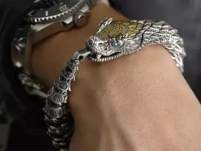 dragon bracelet with 3dm real file 3D print model