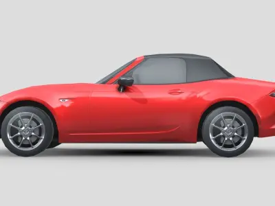 Mazda MX5 2014 Low-poly 3D model