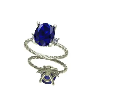 ring diamond Free 3D model