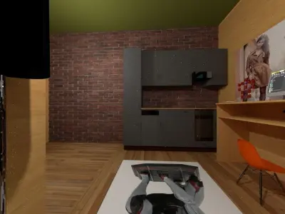 Apartment interior side Free 3D model