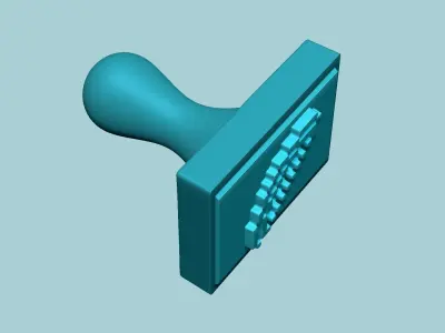 Stamp 88 Minecraft Bow - Fondant Decoration Maker Toy 3D print model