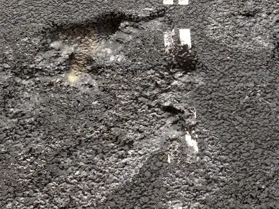 asphalt 25 png pbr seamless 4k 3D model
