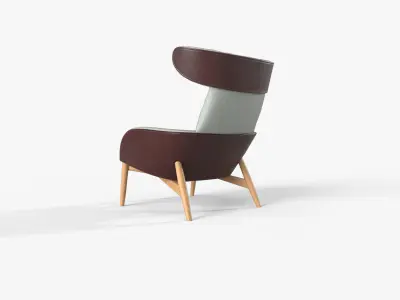 Ritzwell Beatrix easy chair Low-poly 3D model