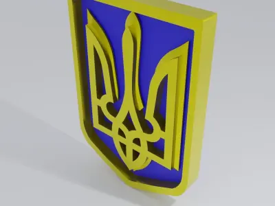 Printable hangable TRIDENT frame Free 3D print model