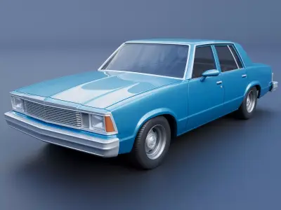 Chevrolet Malibu Malibu 4 Door 1981  3D print model