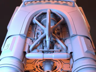 Futuristic Car 3D model