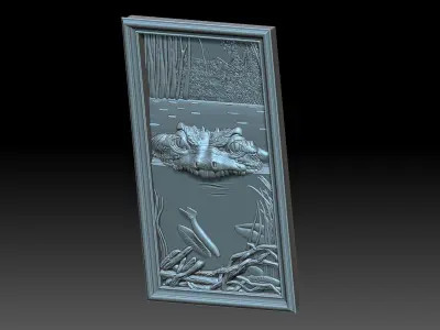 Crocodile 3D print model order