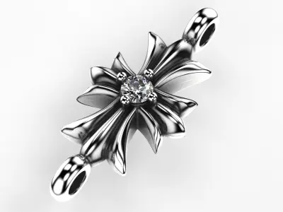 chrome heart bracelet 3D print model