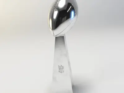 Football Trophy 3D model