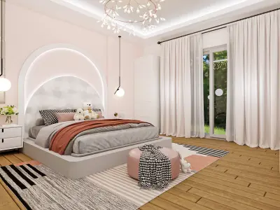 kids room design 3D model