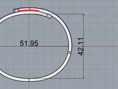 messika bracelet 3D print model