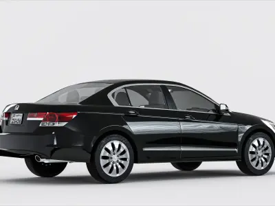 Honda Accord 2011 Low-poly 3D model