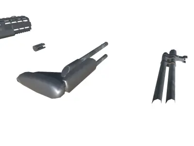 27-Assault-Rifle-MK14-gun model 3d game ready model Low-poly 3D model