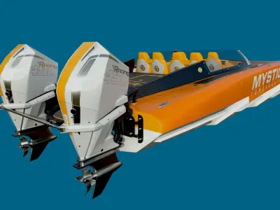 Collection Powerboat  3D model