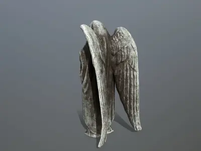 angel statue 1 Low-poly 3D model