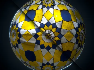 Persian Mirror work material - VOL 04 - Maps - SBsar Texture