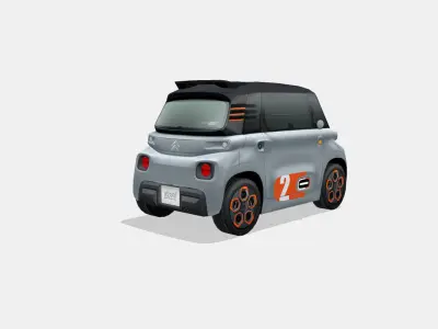 Citroen Ami Pop 2020 Low-poly 3D model