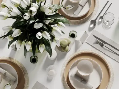 Tableware set 19 3D model