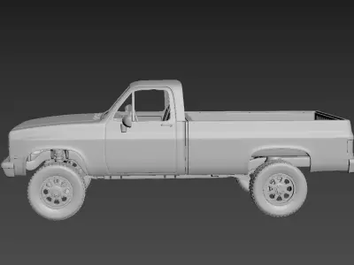 Chevrolet C-K  Regular Cab 1986 3D print model