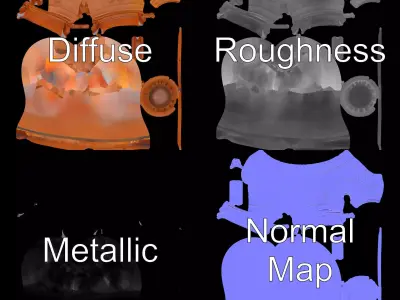 Classic Terracotta Vase model pack Low-poly 3D model