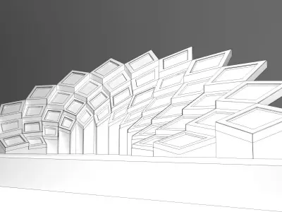 Modern Wedding Stage 3D model