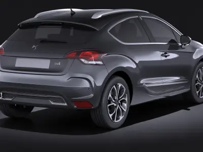 Citroen DS4 2016 VRAY 3D model