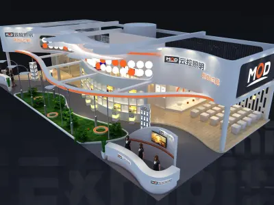Exhibition - Area - 24X12-3DMAX2010-015 3D model