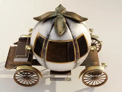 OLD CINDERELLA CARRIAGE 3D model