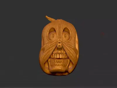 Detailed Jack O Lantern - 3D Printable Halloween Decor 3D print model
