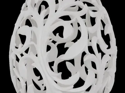 Large Scroll Egg 3D print model