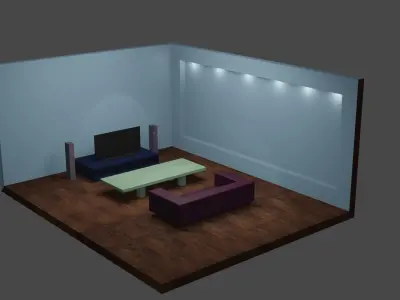House layout 3D model