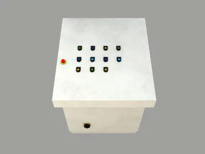 Control Panel Low Poly Low-poly 3D model