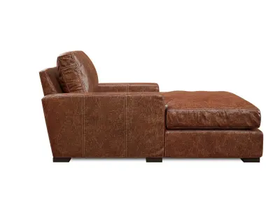 Maxwell Leather Chaise 3D model