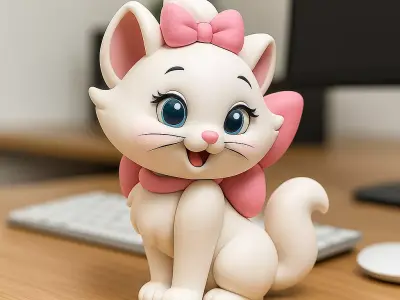 Marie cat 3D print model