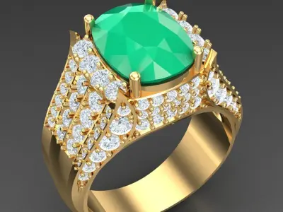 Luxury Men Rings Designs 5MR030 3D print model