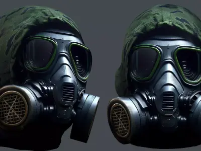 Helmet 3d model military combat Military Low-poly 3D model Low-poly 3D model get