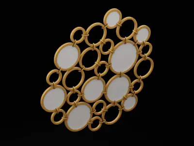 Geometrical Furniture Design Low-poly 3D model