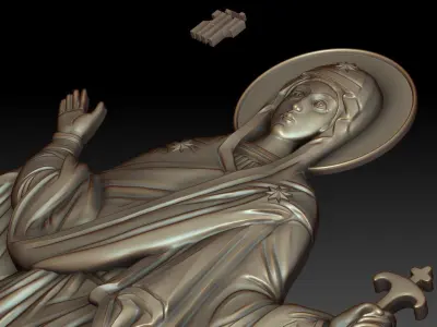 Mother of God Abbes of Holy Mountain 3D model