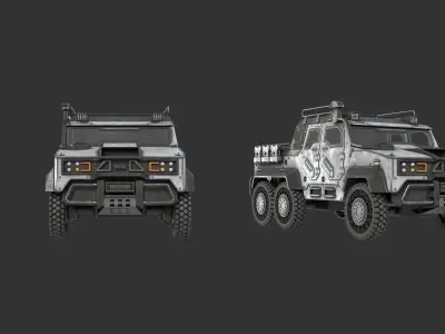 Transport vehicle 3D model